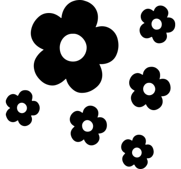 Motorrad Aufkleber einfaches blumendesign mit namen - TenStickers