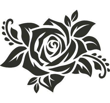 Motorrad Aufkleber wildrosen-design - TenStickers