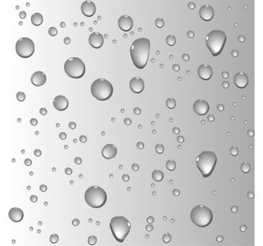 Folie Duschkabine graue wassertropfen - TenStickers