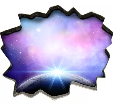 Wandtattoo Weltraumausblick - TenStickers