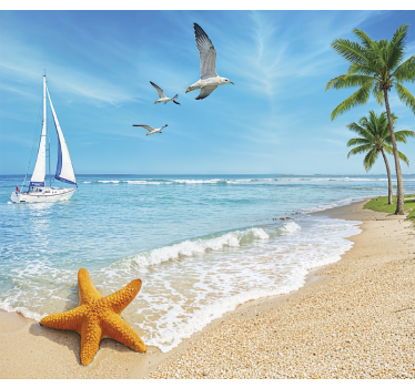 Möbelfolie paradiesische strandszene - TenStickers