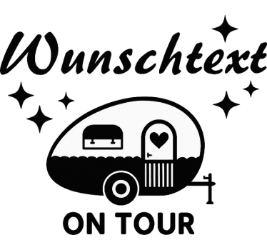 Wohnmobil Aufkleber custom auf tour - TenStickers