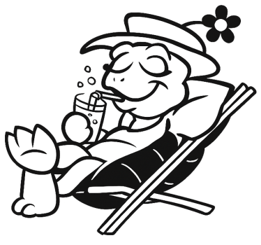Wohnmobil Aufkleber chill-urlaub-schildkröte - TenStickers