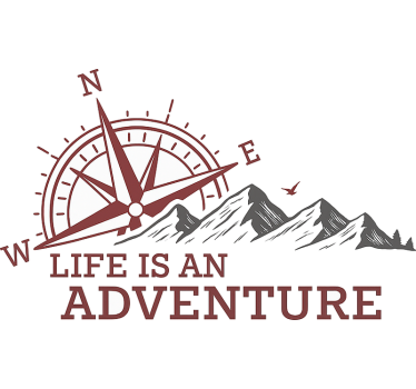 Wohnmobil Aufkleber life is an adventure - TenStickers