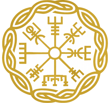 Wohnmobil Aufkleber goldenes vegsisir-symbol - TenStickers