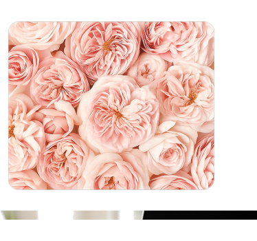Touchpad Sticker blühende rosa rosen - TenStickers