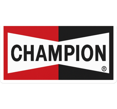 Autoaufkleber rot schwarz champion - TenStickers