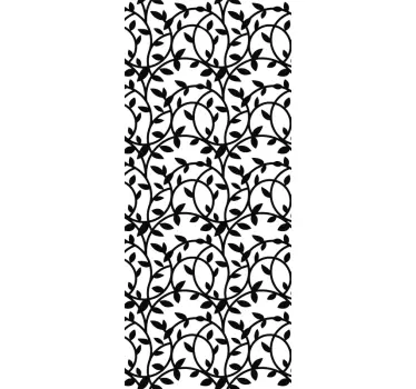 Fensteraufkleber Blumen Ornamental - TenStickers