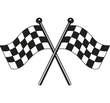 Motorrad Aufkleber rennflaggen-design - TenStickers
