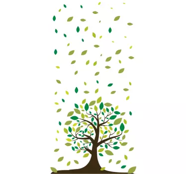Fensteraufkleber Baum im Wind - TenStickers