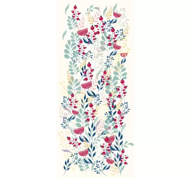 Fensterfolie florales Muster - TenStickers