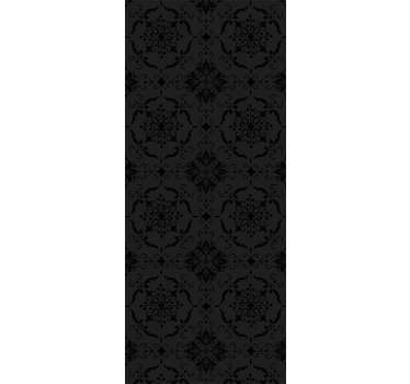 Folie Tür schwarzes, anmutiges design - TenStickers