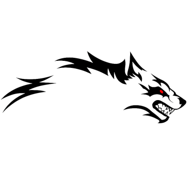 Autoaufkleber wilder wolf seitlich - TenStickers