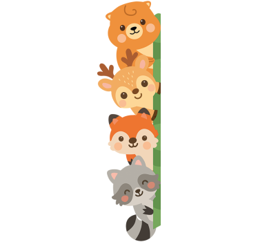 Folie tür tiere für das kinderzimmer - TenStickers