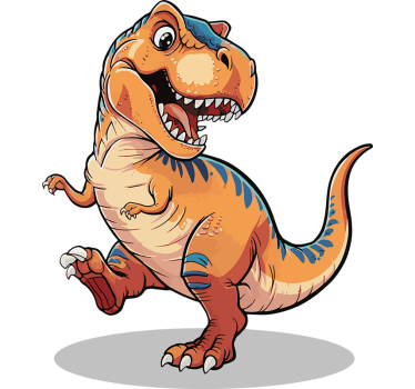 Folie tür dinosaurier für das kinderzimmer - TenStickers