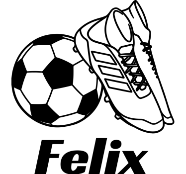 Folie tür fußballname für das kinderzimmer - TenStickers