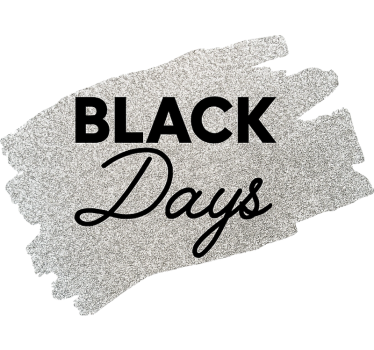 Aufkleber Black Friday graue Black Days - TenStickers