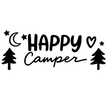 Wohnmobil aufkleber für glückliche camper - TenStickers