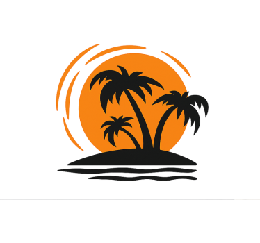 Wohnmobil aufkleber tropischer sonnenuntergang - TenStickers