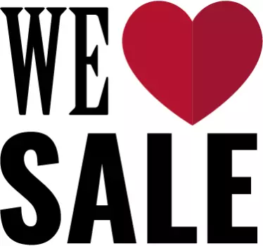 Schaufensteraufkleber Love Sale - TenStickers