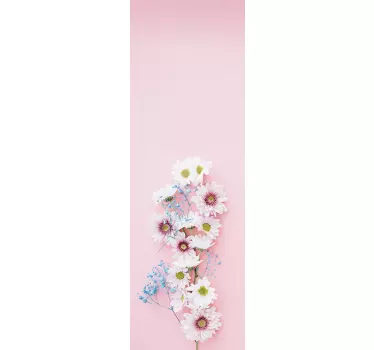 Wandtattoo Blumen Rosa Kühlschrank Blumen - TenStickers