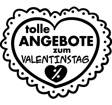 Schaufensteraufkleber Valentinstagangebot - TenStickers