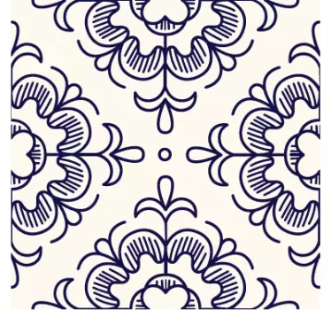 Bordüre selbstklebend Vintage Ornamente - TenStickers