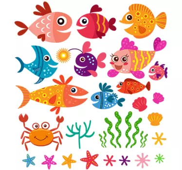 Lustige Fische Aufkleber Nil für Kinder - TenStickers