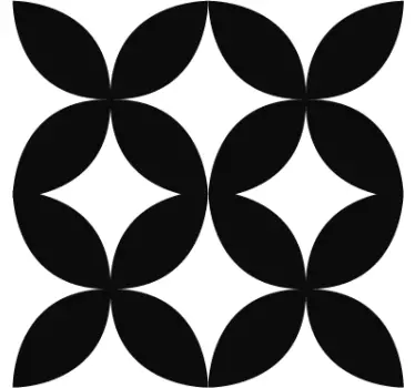 Bordüre selbstklebend Retro geometrische Fliese - TenStickers