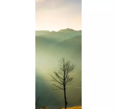 Türaufkleber einsamer Baum - TenStickers