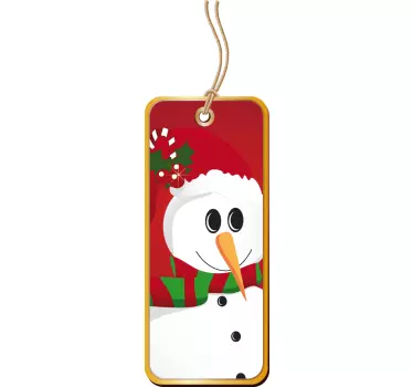 Schaufensteraufkleber Weihnachten und Schneemann - TenStickers