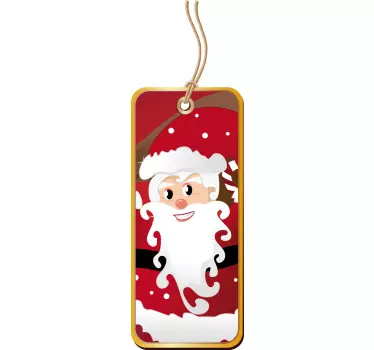 Schaufensteraufkleber Weihnachten Weihnachtsmann Etikett - TenStickers