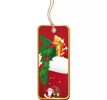 Schaufensteraufkleber Weihnachten Etikett im weihnachtlichen Stil - TenStickers