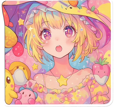 Laptop aufkleber kawaii pastell anime hülle - TenStickers