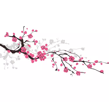Kirschblüten Baumzweig Wandtattoo Schlafzimmer - TenStickers