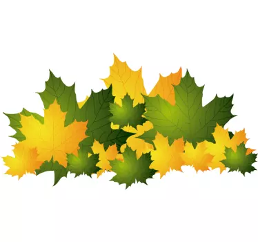 Herbst Blätter Aufkleber - TenStickers
