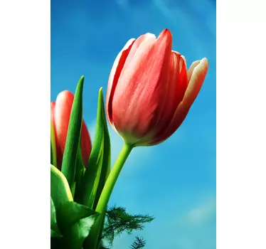 Mülltonnenaufkleber Tulpe - TenStickers
