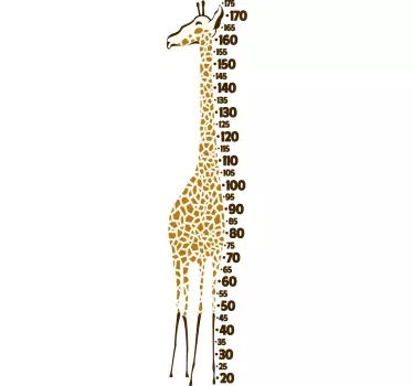 Wandtattoo Kinderzimmer Messlatte Giraffe - TenStickers