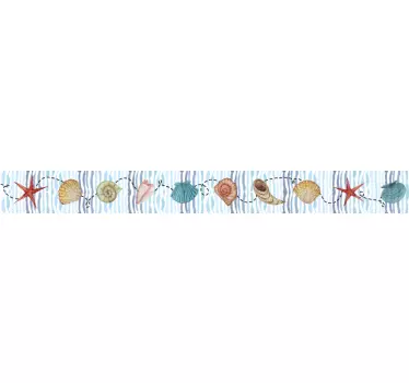 Wandtattoo Badezimmer maritim Muscheln - TenStickers