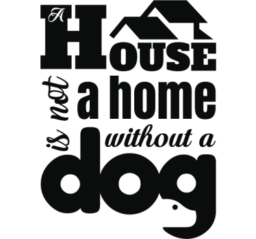 Wandtattoo zitat ein haus ist kein zuhause - TenStickers