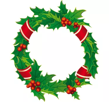 Fenster Aufkleber Adventskranz - TenStickers