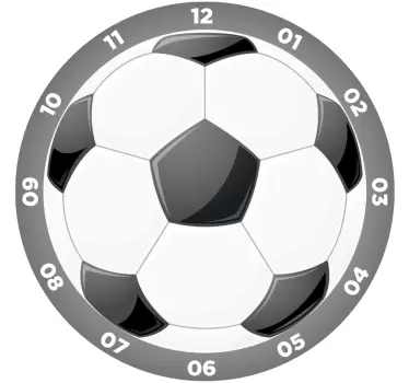 Fußball Uhr Wandtattoo - TenStickers