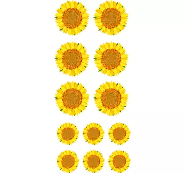 Mülltonnenaufkleber Sonnenblume - TenStickers