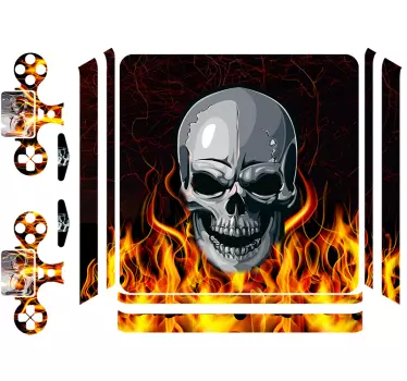 verschiedene Aufkleber PS4 Totenkopf Skin - TenStickers
