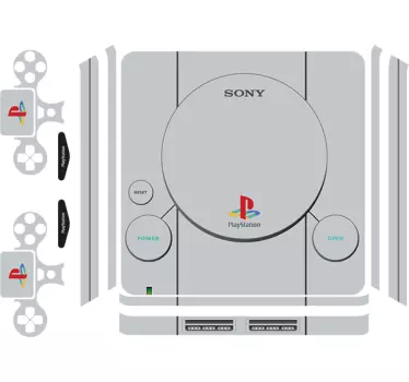 Ps4 Aufkleber Retro PlayStation 1 - TenStickers