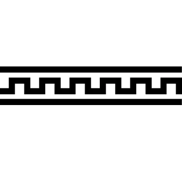Wandtattoo Schlafzimmer ägyptische Bordüre selbstklebend - TenStickers