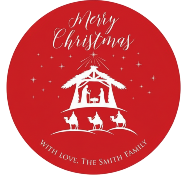 Weihnachtsaufkleber für geschenke mit namen - TenStickers