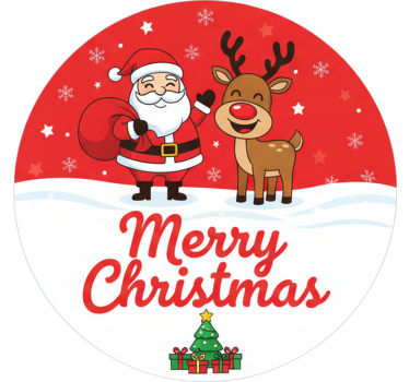 Weihnachtsaufkleber für weihnachtsgeschenke - TenStickers