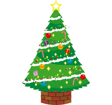 Weihnachtsaufkleber weihnachtsbaum - TenStickers