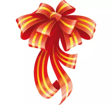 Schaufensteraufkleber Weihnachten Geschenkschleife - TenStickers